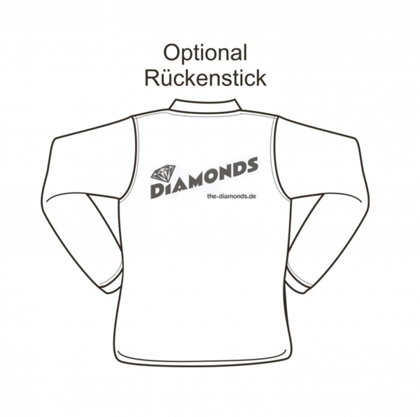 The Diamonds - women-longsleeve-polo / stretch
